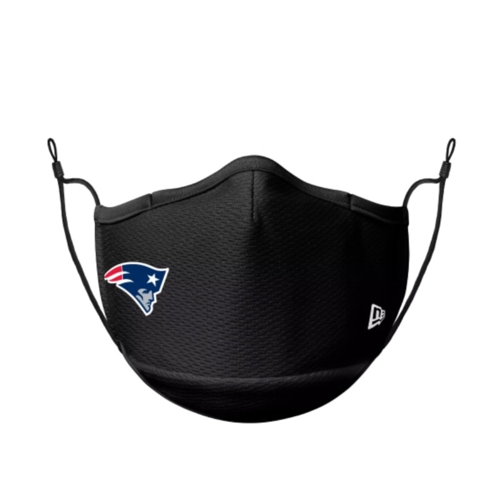 Black New England Patriots face mask
